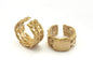 Signet Ring Chain Adjustable Ring Raw Brass 1 Pc. (18.5mm 8.5US inner size) OZ786 25mm