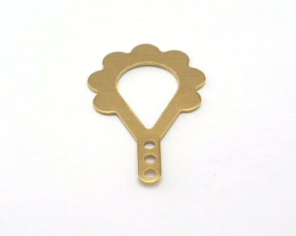 Raw Brass charms 25mm raw brass findings 3415-50