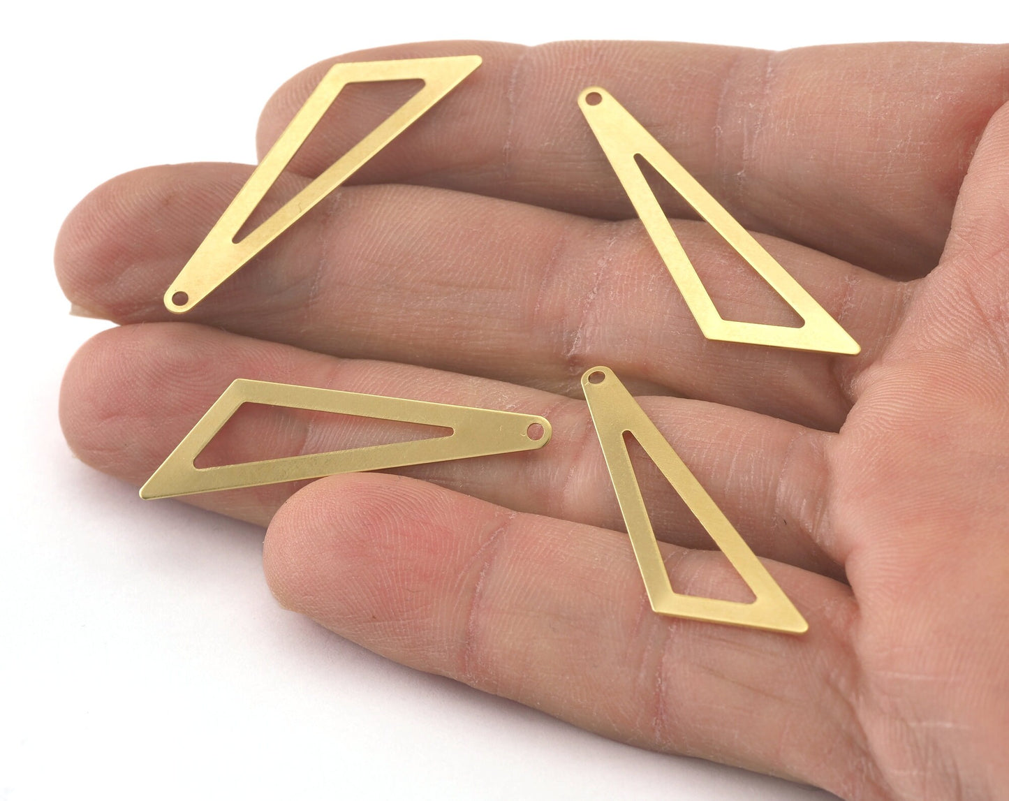 Geometric Charms Raw Brass 37x10mm 0.5mm thickness Findings OZ3421-60