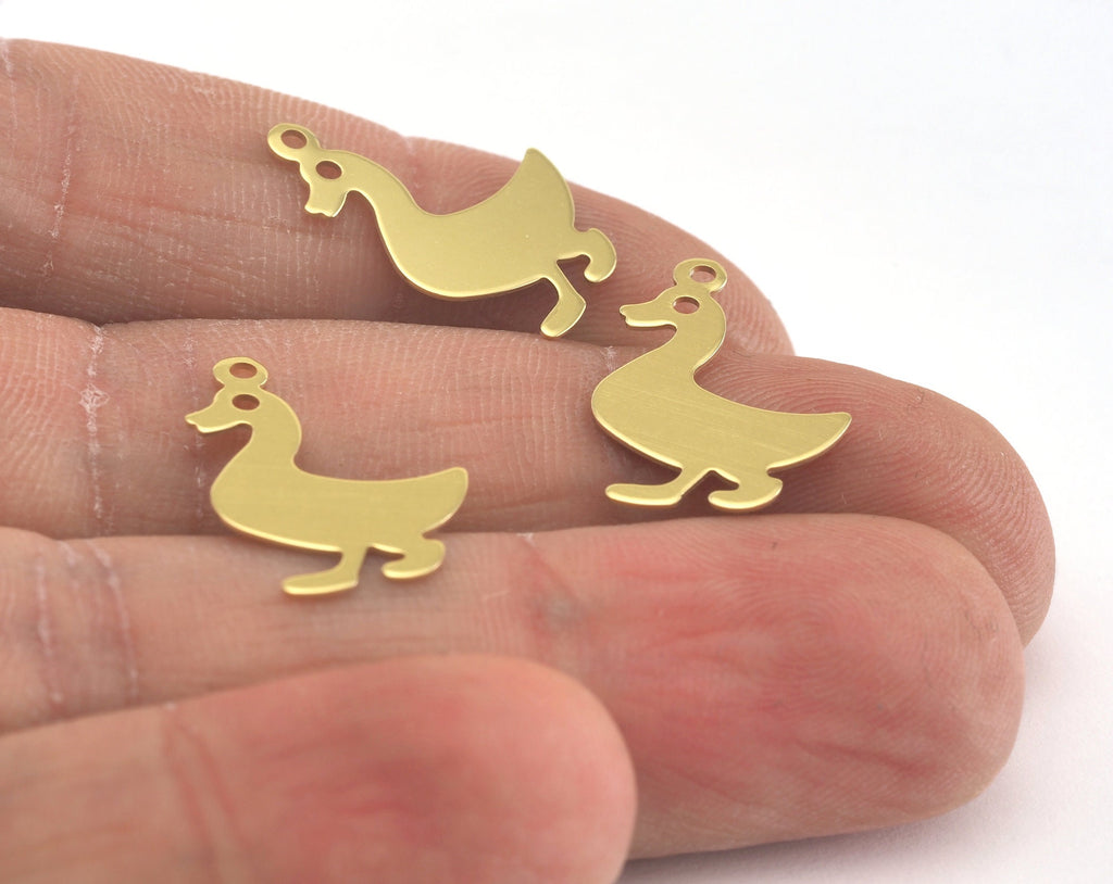 Duck Charms Raw Brass 20x13mm 0.5mm thickness Findings OZ3424-40