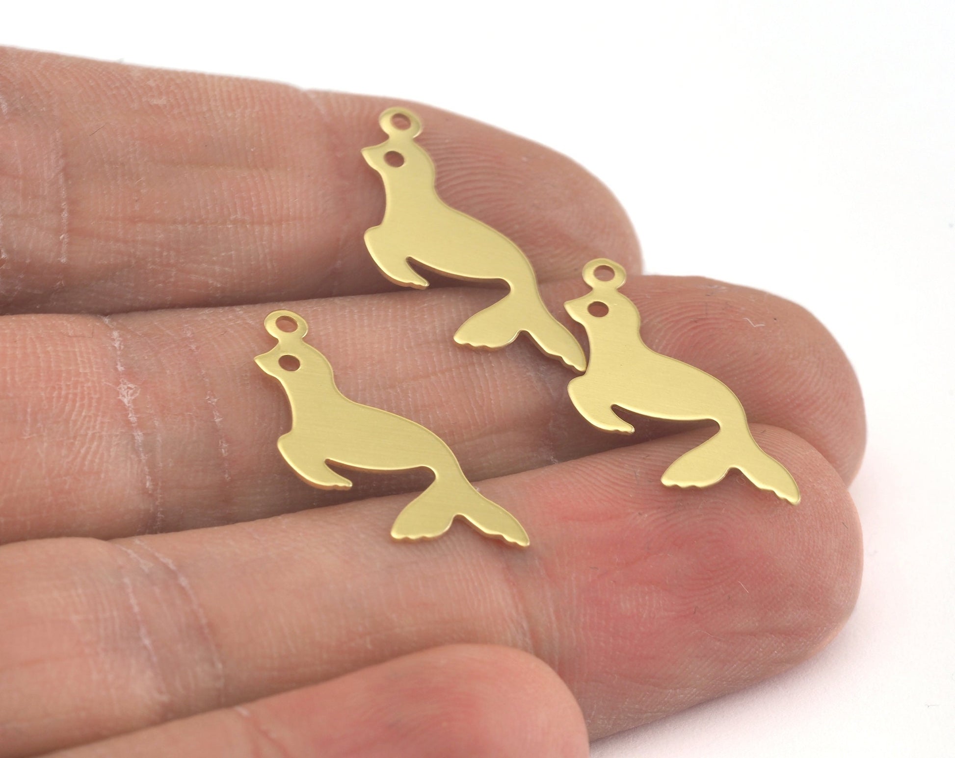 Seal Charms Raw Brass 23x19mm 0.5mm thickness Findings OZ3426-40