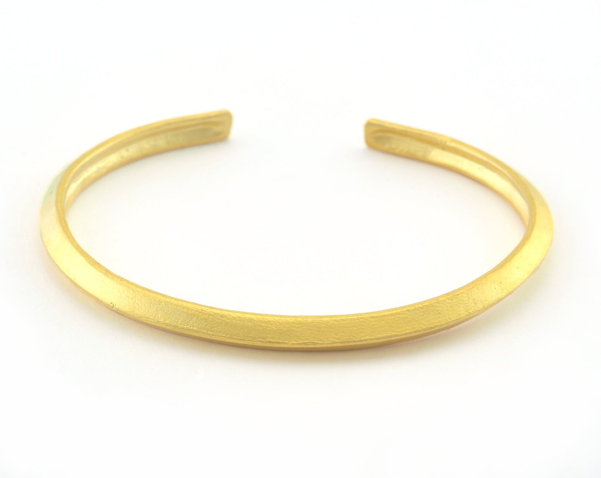 Bracelet Matte Gold Plated Brass (65mm inner size - Adjustable ) OZ3180