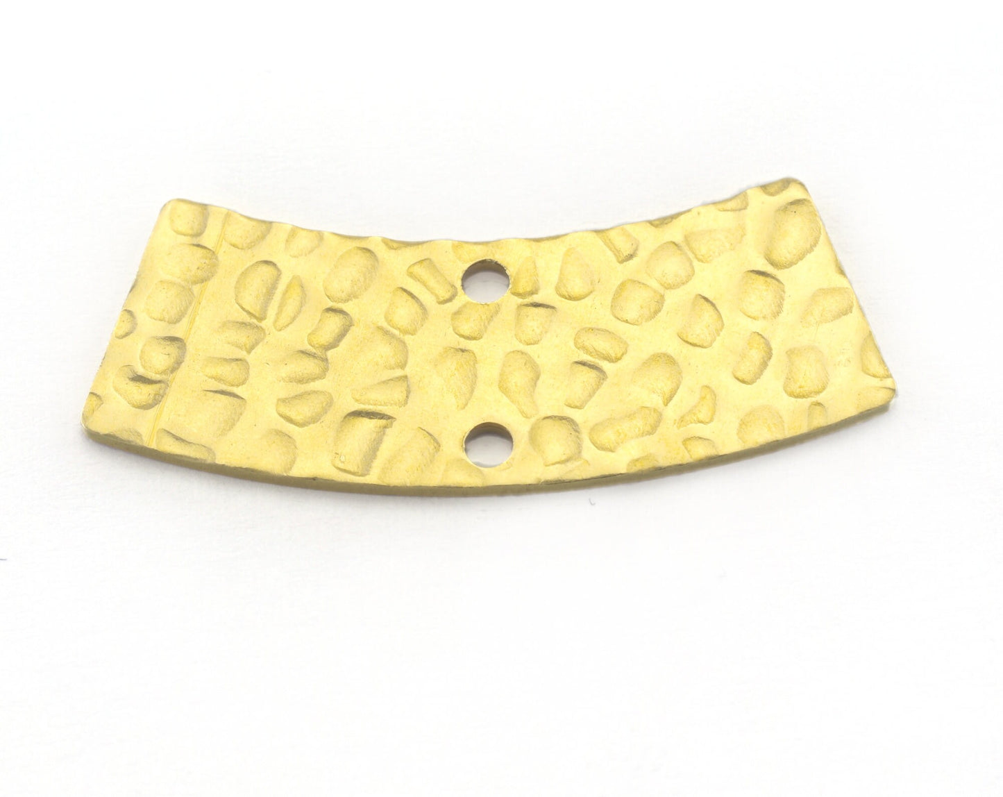 Hammered Curved raw brass 28x12mm connector charms , findings earring OZ2819-150