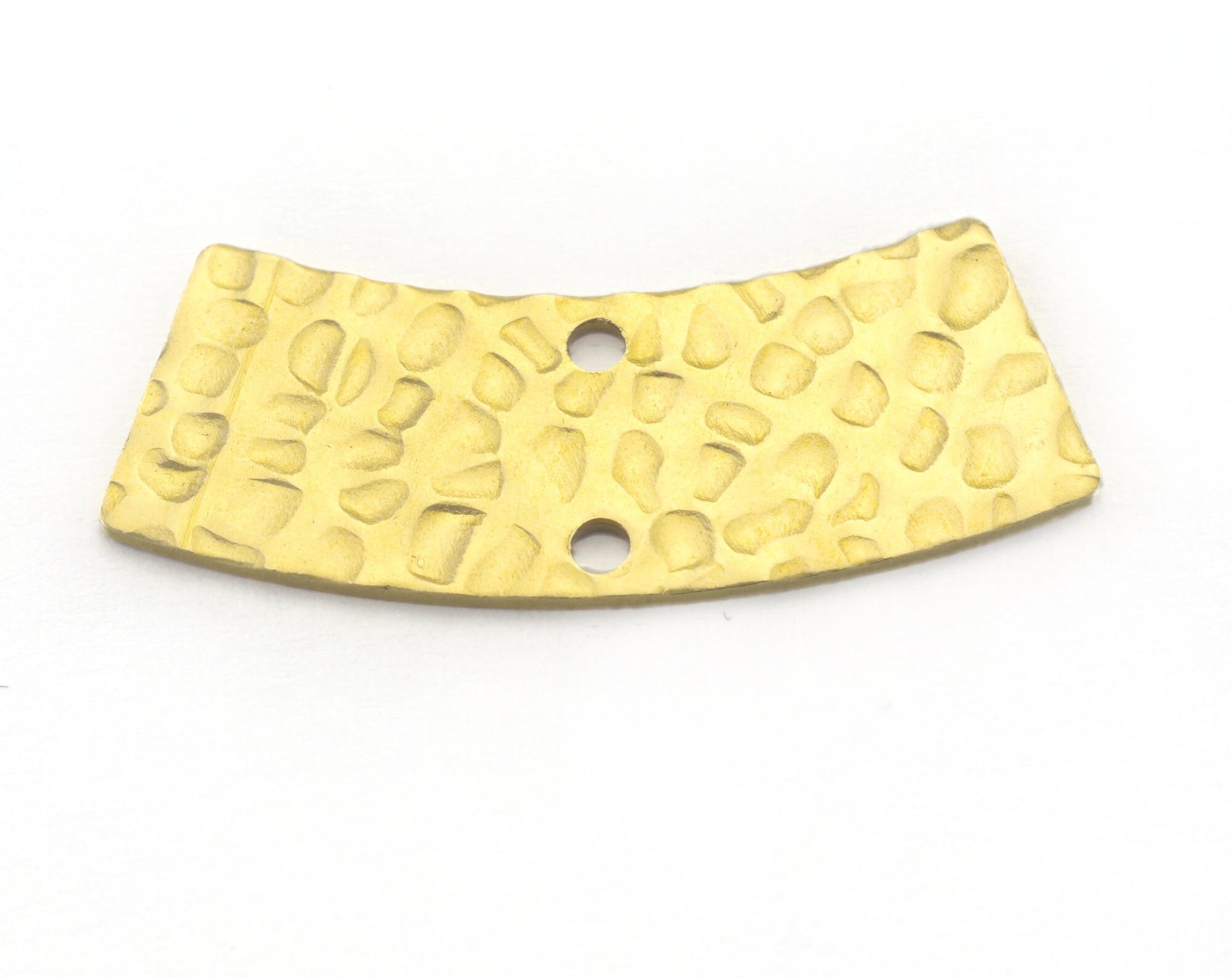 Hammered Curved raw brass 28x12mm connector charms , findings earring OZ2819-150