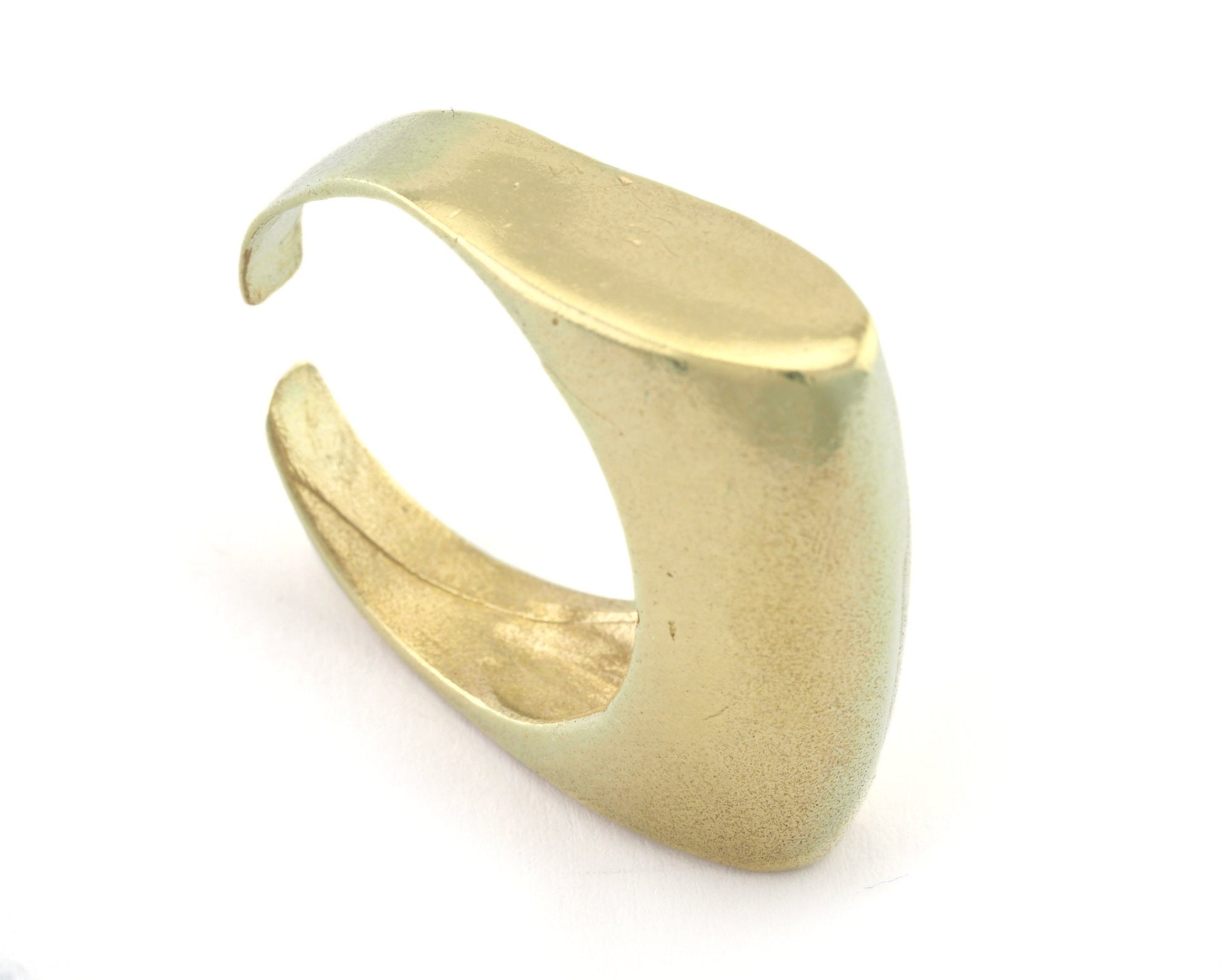 Domed Adjustable Ring Raw, Antique, Shiny Silver, Gold plated Brass (18.5mm 8.5US inner size ) 3282 ring27