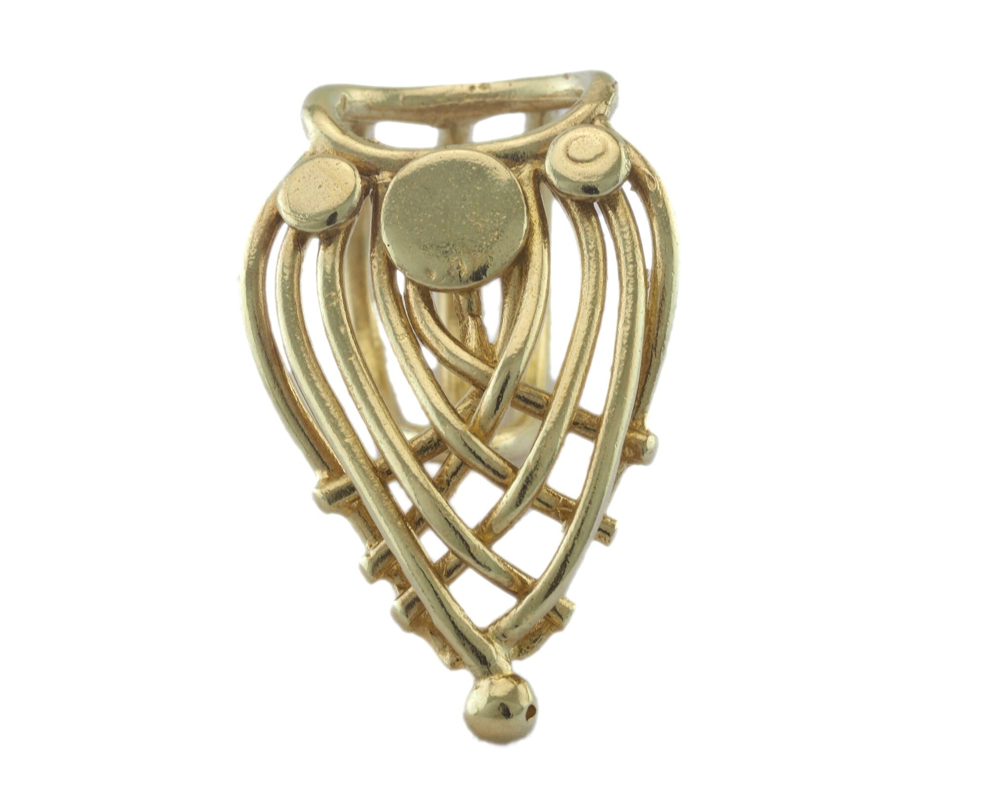 Adjustable Ring Raw Brass (16.5mm 6US inner size) OZ3341