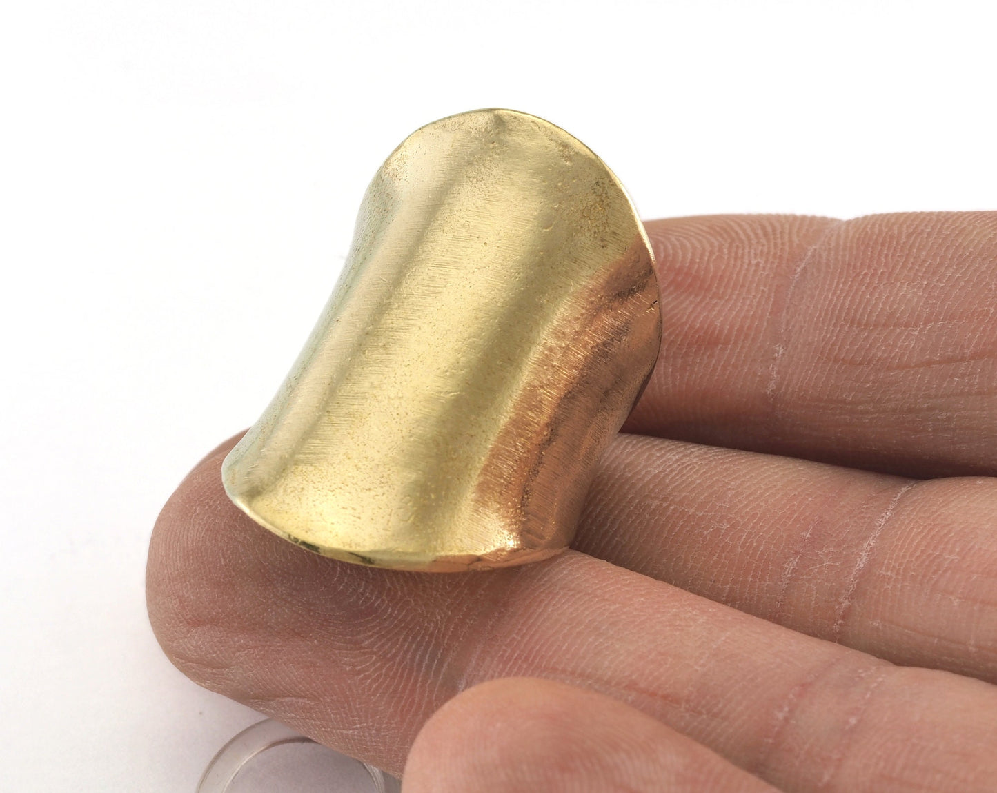 Adjustable Ring Raw Brass 31mm (17.5mm 7US inner size) OZ3359