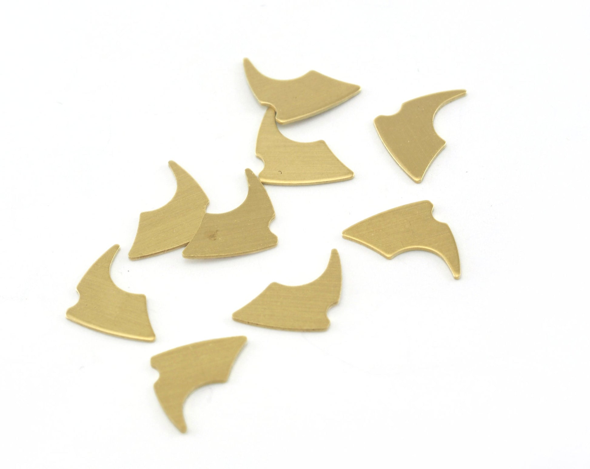 Raw Brass Charms 12x8mm (0.5mm thick) OZ3443-20