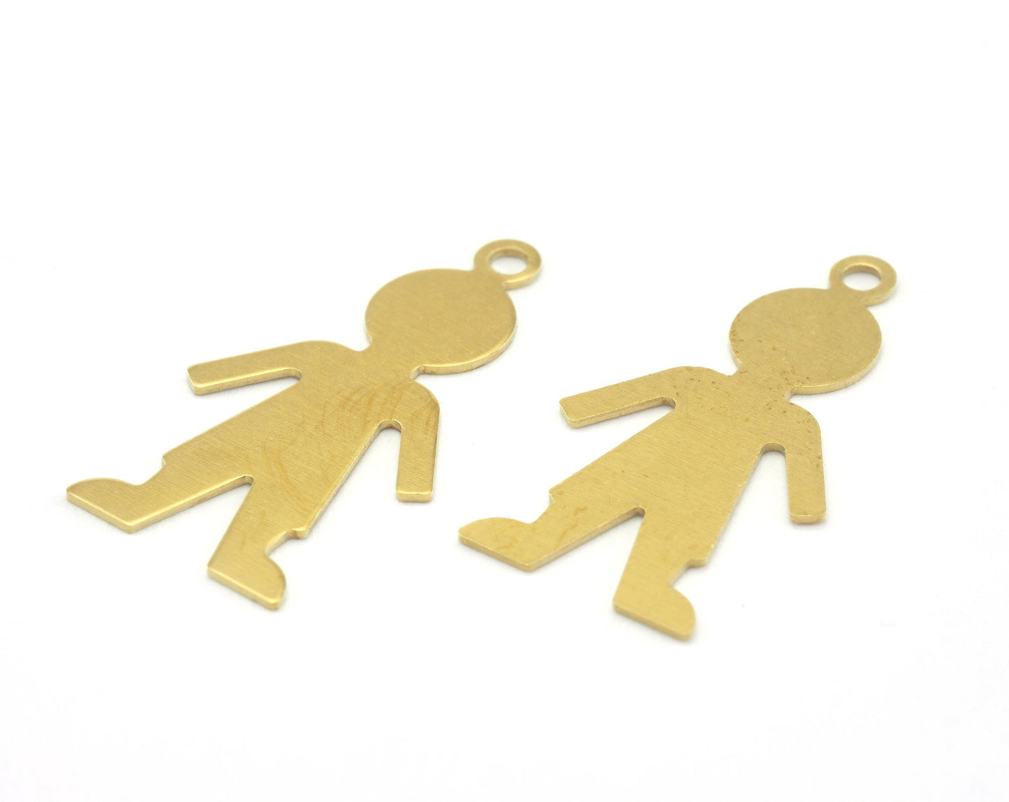 Little Boy Charms pendant Raw Brass 24mm 0.5mm thickness Findings OZ3388-53
