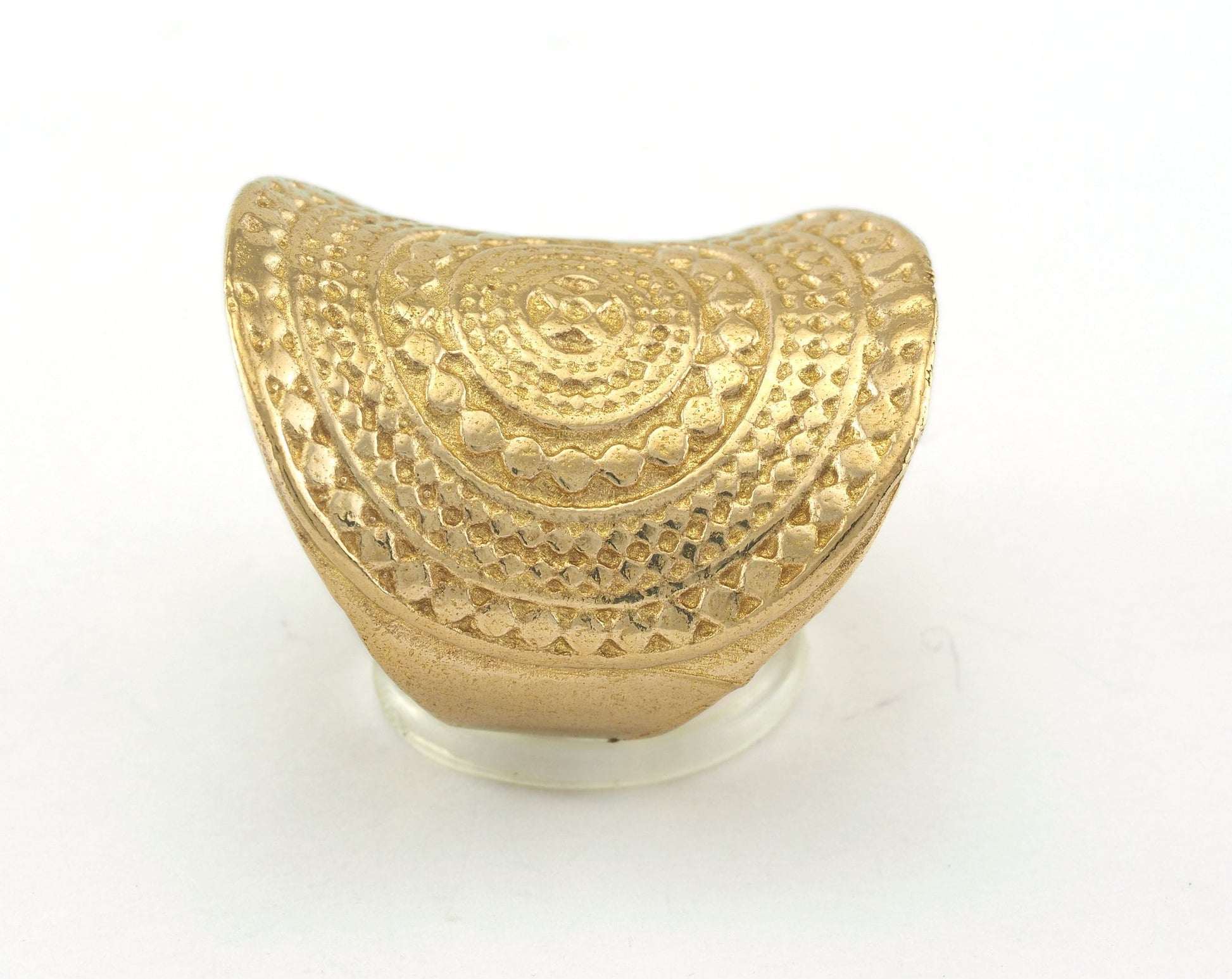 Adjustable Ring Raw Brass (16mm 5US inner size) OZ3717 27mm