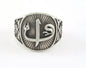 Signet Ring Alaph - Waw Adjustable Ring Antique Silver Plated brass (21mm 11US inner size) OZ2713 Ring24