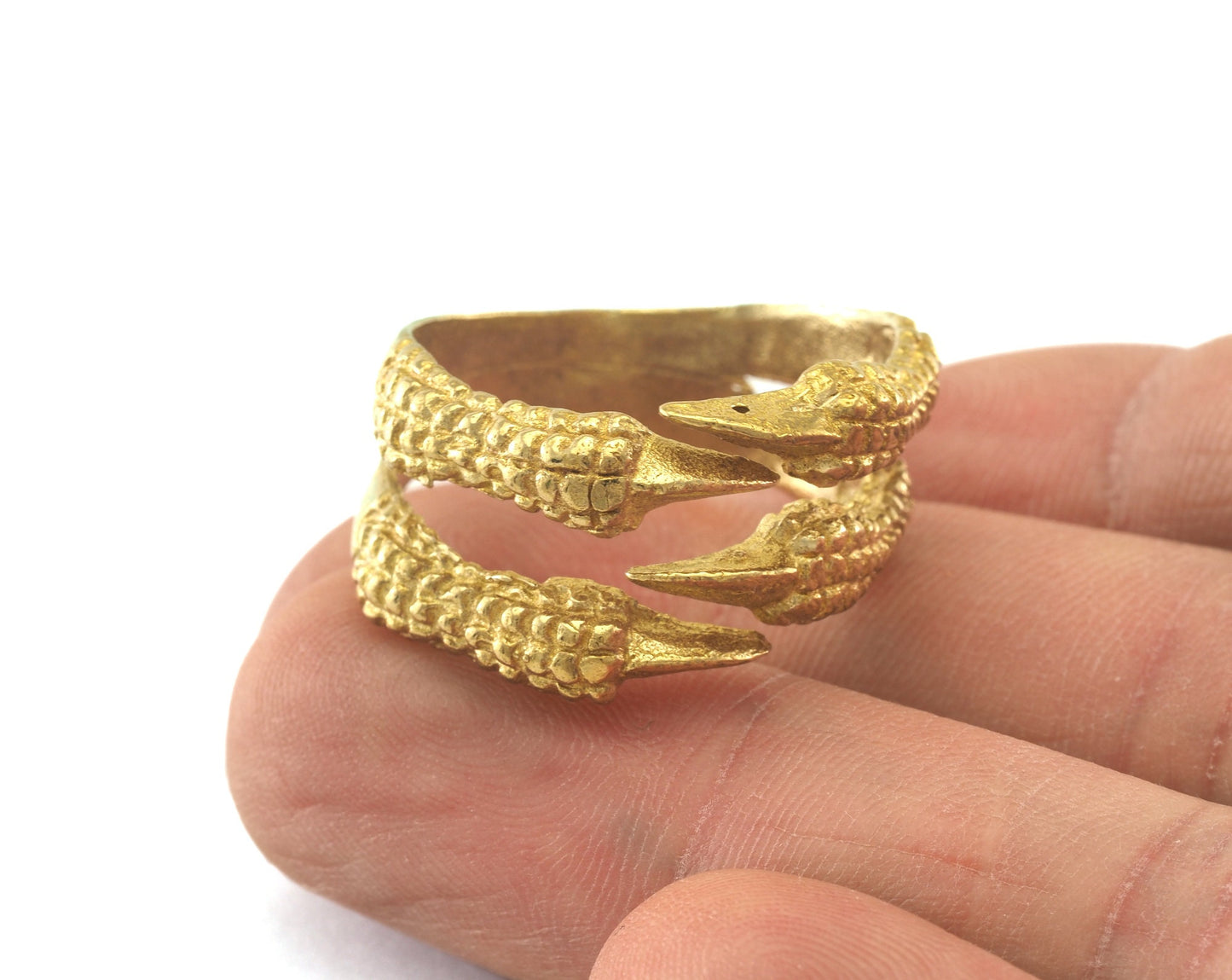 Adjustable Ring Raw brass (21mm 11US inner size) 3912