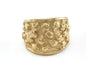 Skull Ring Adjustable Raw brass (21mm 11US inner size) OZ2729 ring25