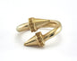 Ring Nail Adjustable Ring Raw brass (16.5mm 6US inner size - Adjustable ) OZ2622