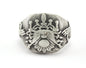 Signet Ring Adjustable Antique Silver Plated Brass (20mm 10US inner size) OZ2620