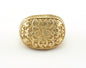 Signet Ring Adjustable Ring Raw brass (17.5mm 7.5US inner size) OZ998 Ring26