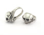 Skull Ring Adjustable Ring Antique Silver Plated brass (17mm 7US inner size) Oz749 ring30