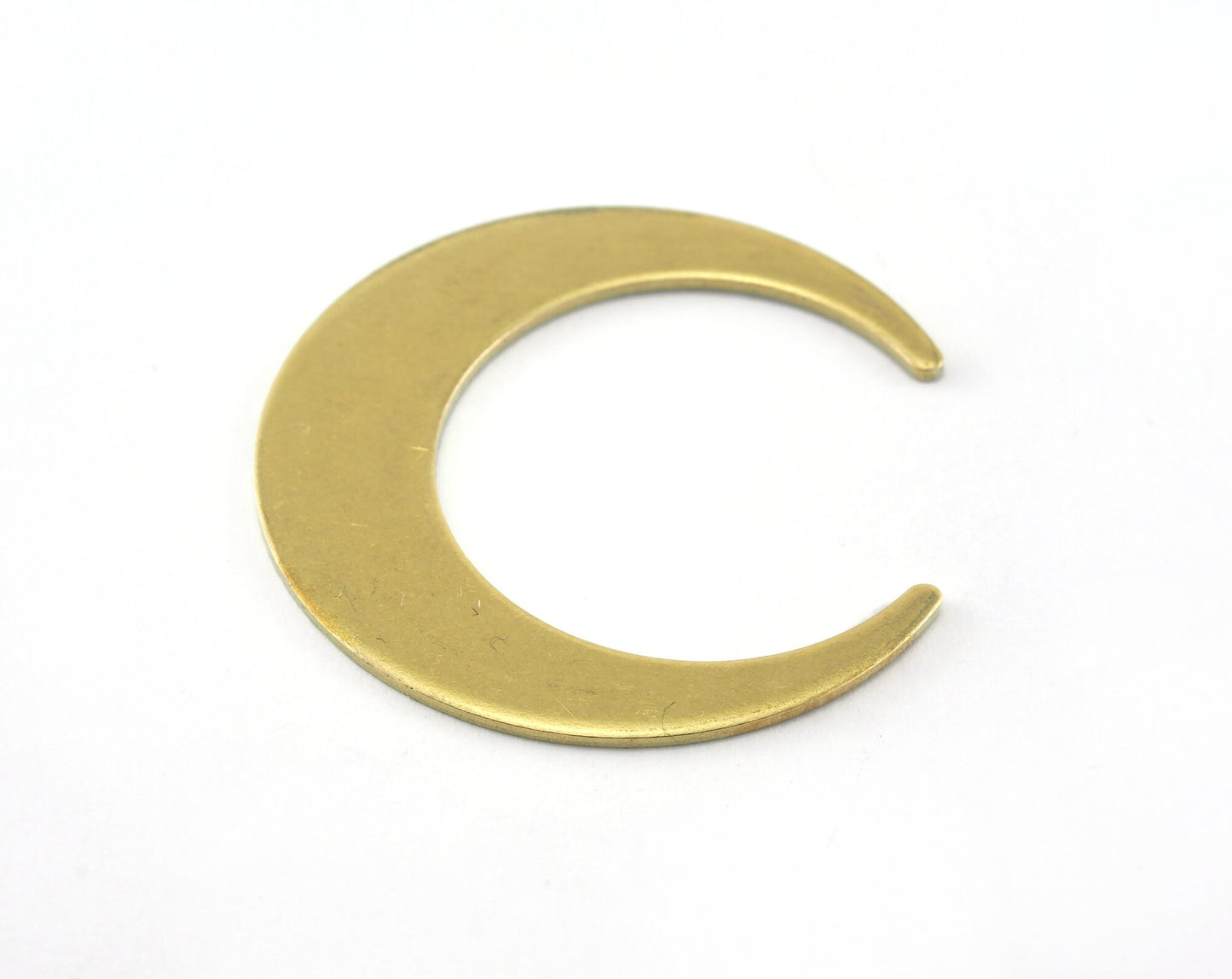 Crescent Moon 30mm Raw Brass Charms Findings Stampings OZ3456-225