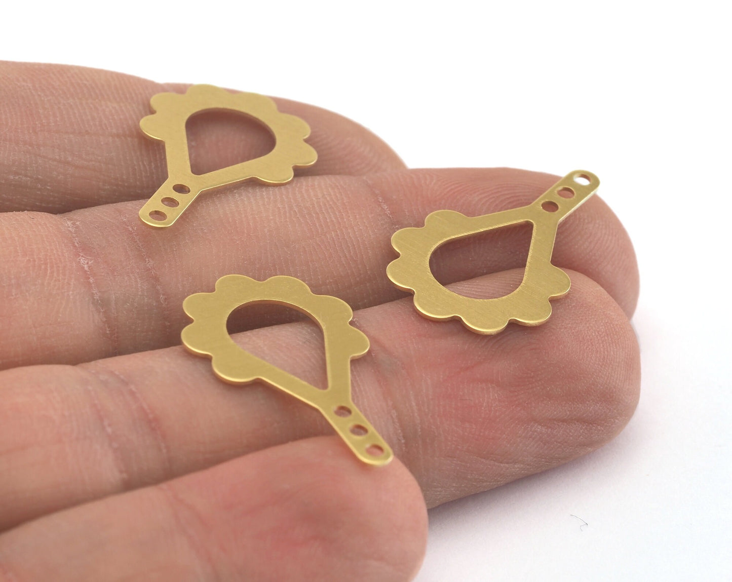 Raw Brass charms 25mm raw brass findings 3415-50