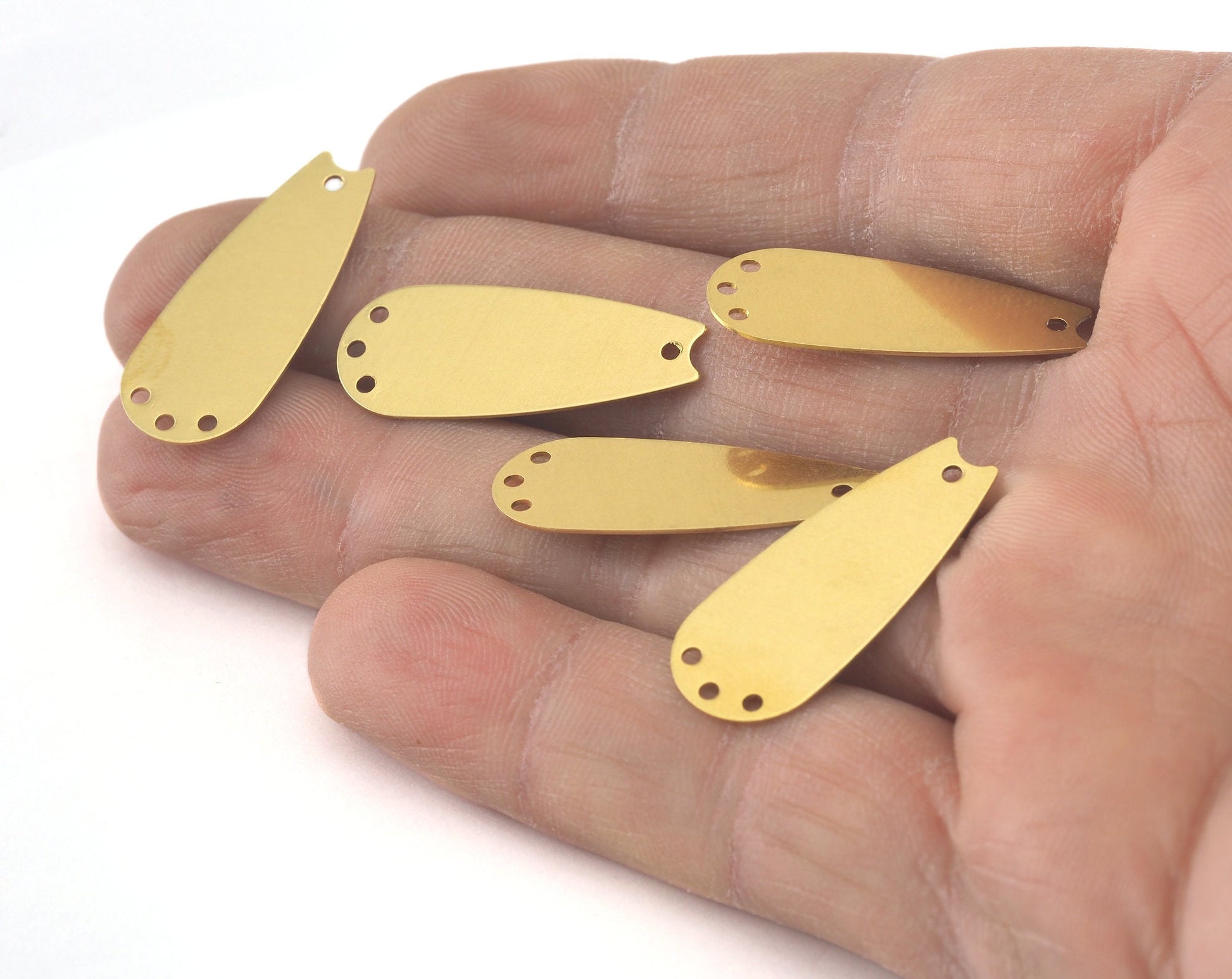 Raw Brass Drop Charms 28mm Raw Brass Findings 3417-98
