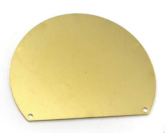 Raw brass Chord cut circle blanks 2 - 3 - 4 hole 41x52x0.5mm pendant SCS 2204-680