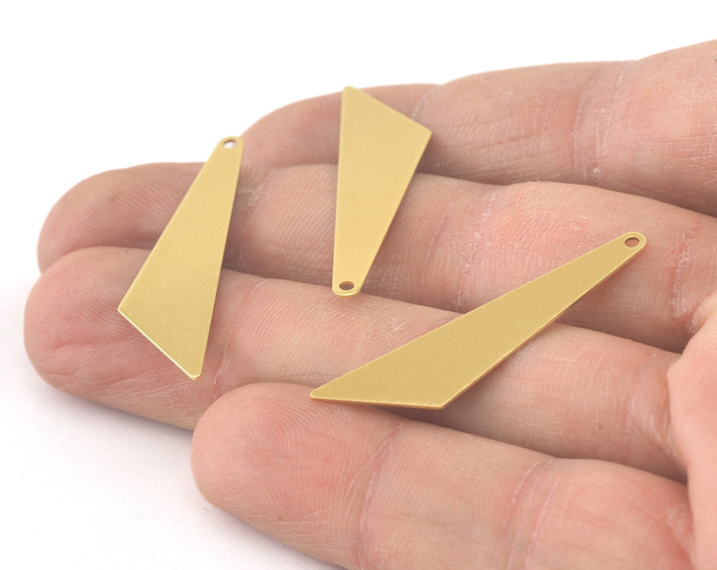 Geometric Charms Raw Brass 37x10mm 0.5mm thickness Findings OZ3420-90