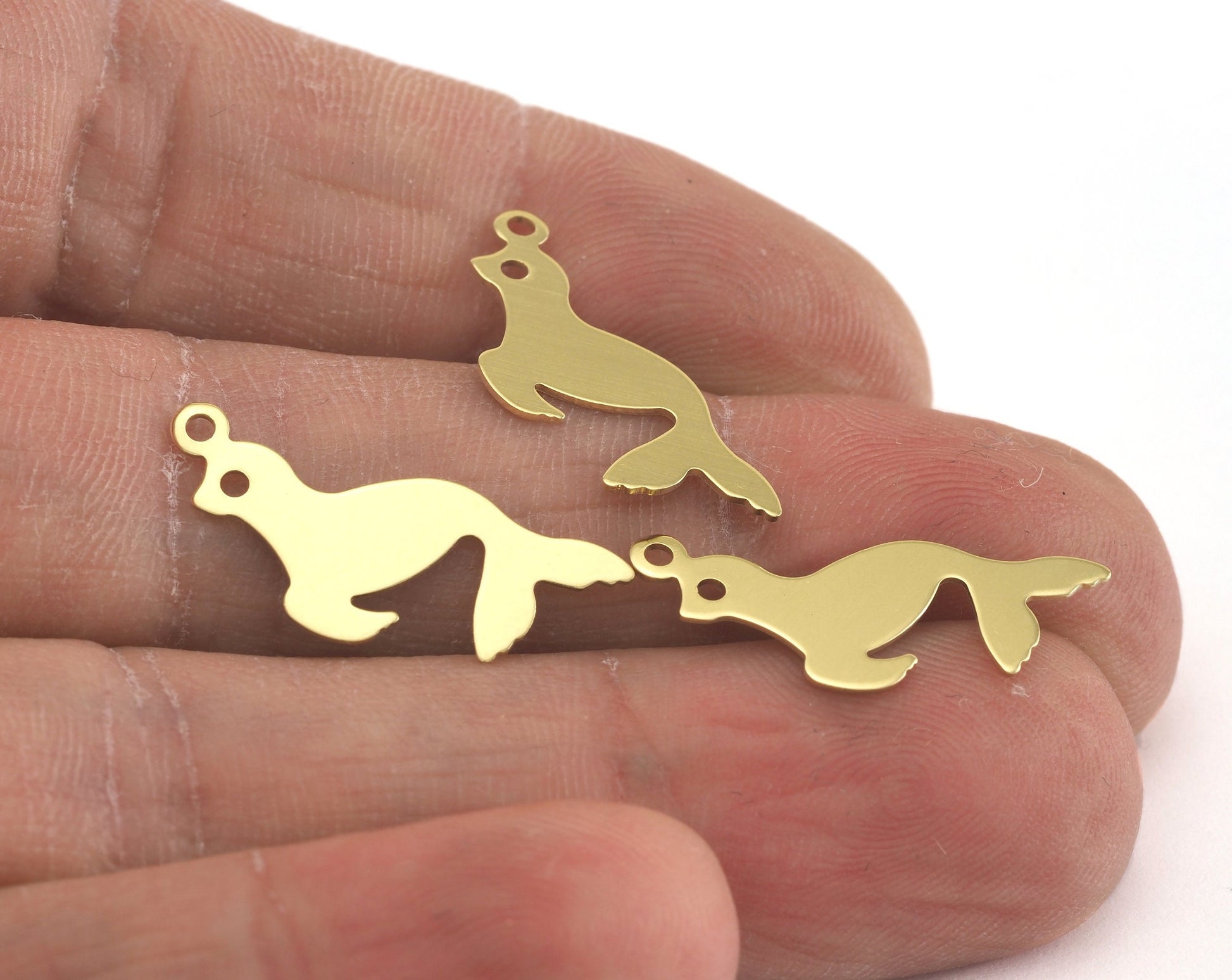 Seal Charms Raw Brass 23x19mm 0.5mm thickness Findings OZ3426-40