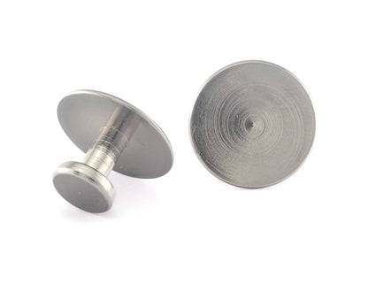 Brass cufflink, 20x12mm 20mm setting Gun Metal Brass Shirt Collar Tuxedo Stud OZ3227