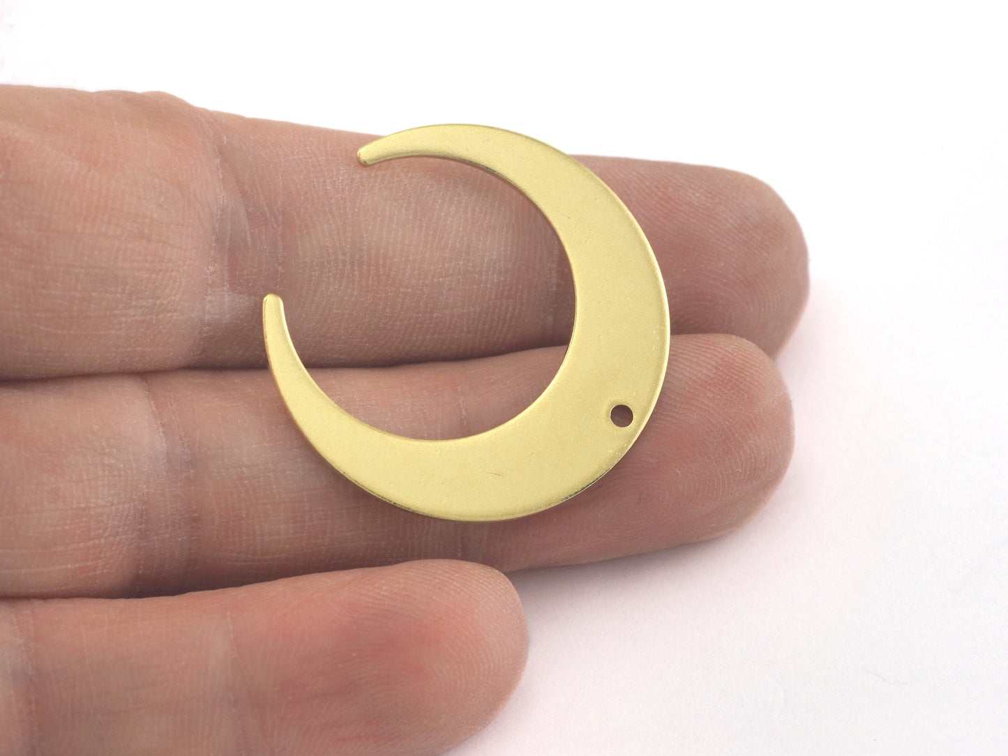 Crescent Moon 30mm Raw Brass Charms Findings Stampings OZ3439-225