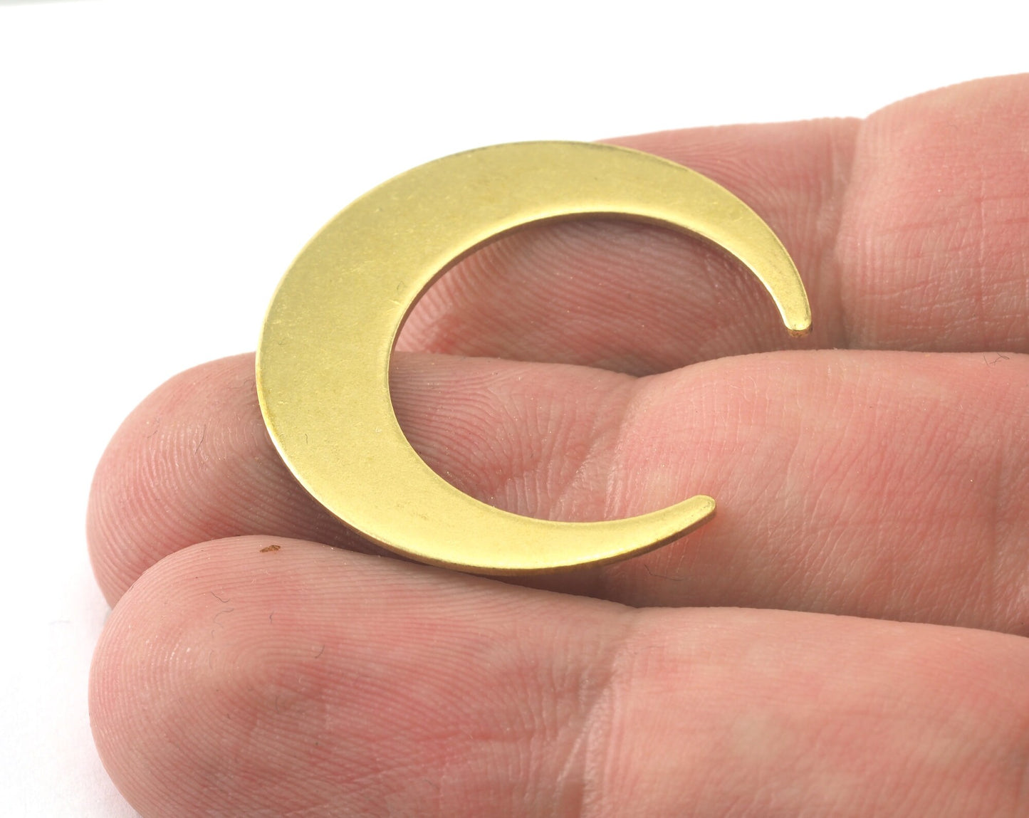 Crescent Moon 30mm Raw Brass Charms Findings Stampings OZ3456-225