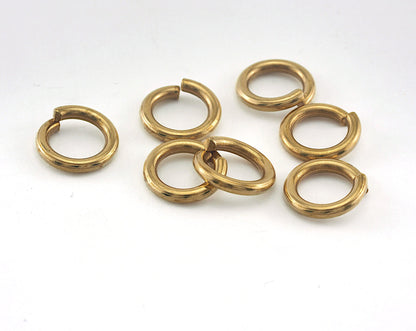 Open jump ring raw brass 12mm (12 gauge 2mm thickness ) findings OZ3484-100