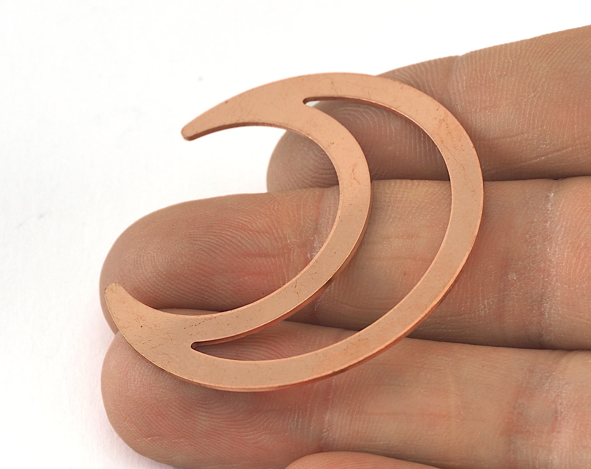 Crescent Charms Raw Copper no holes 42x39mm 0.8mm thickness Findings OZ3516-355