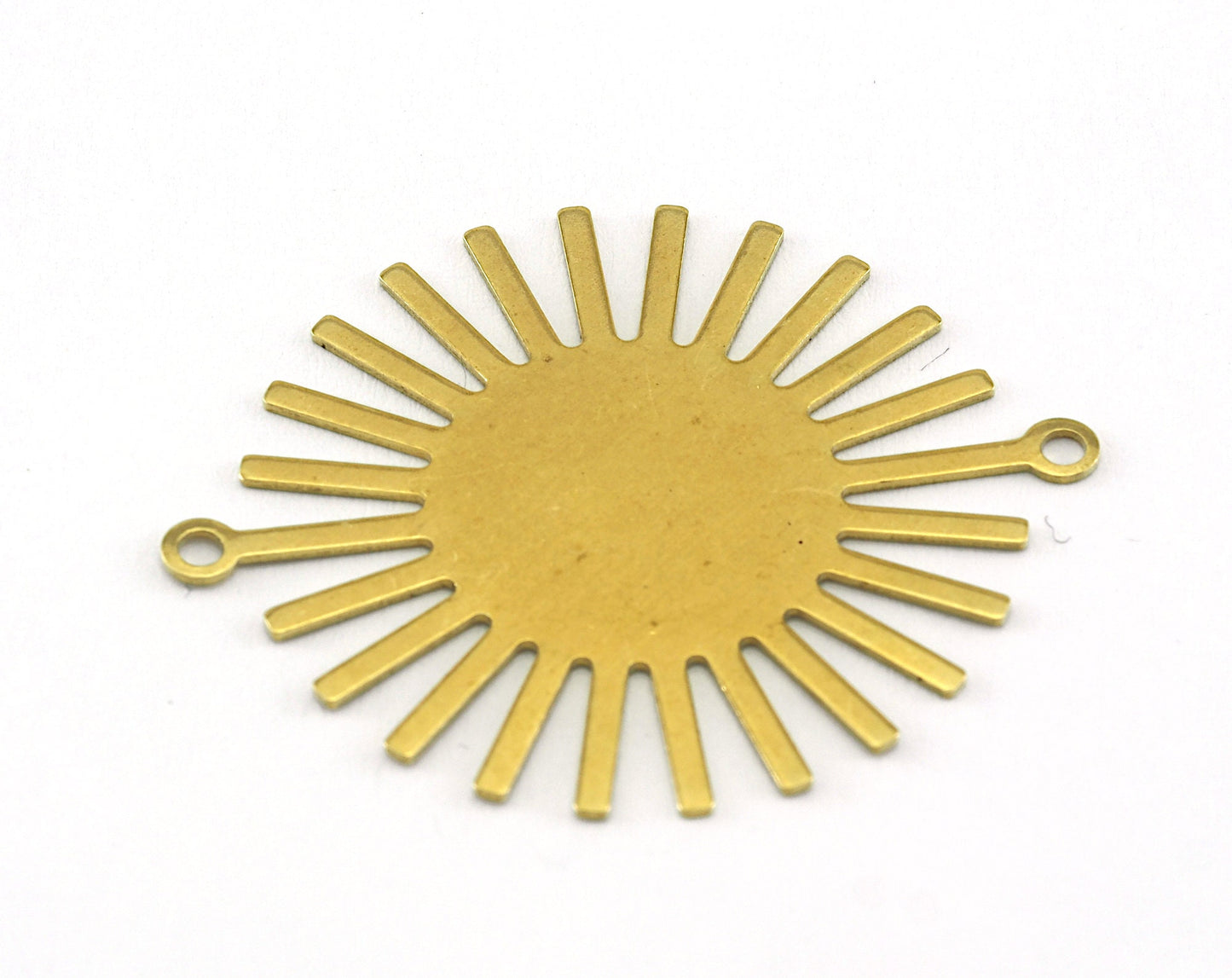 Sun Charms Connector 36x30mm 2 hole Raw brass findings OZ3570-165