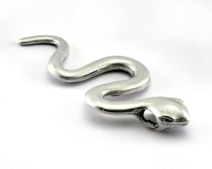 Snake Pendant 114mm antique silver plated alloy pendant charms 2673