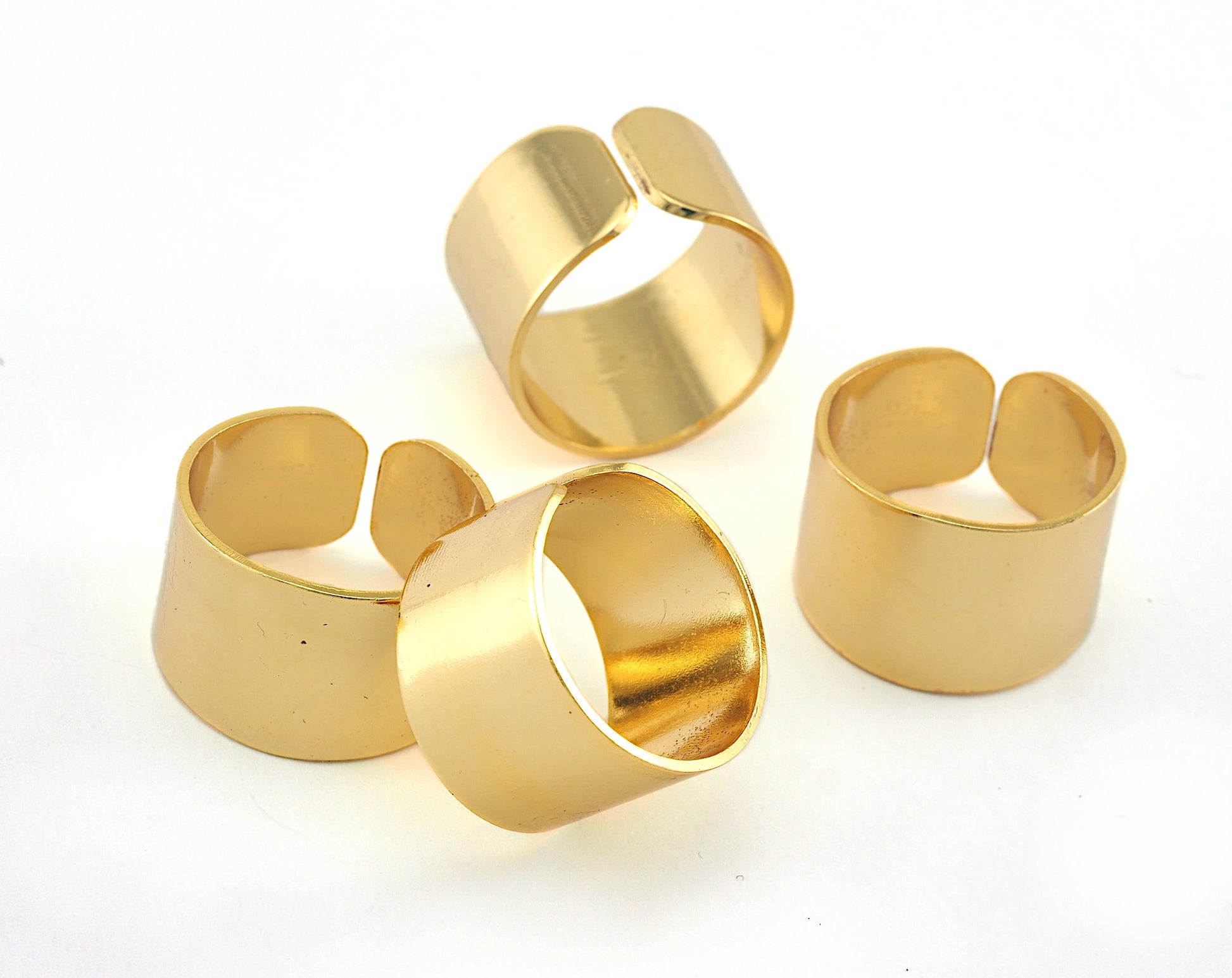 brass knuckles ring 21x14mm (hole 19mmUS 9 1/4 ) gold plated , industrial brass charms, findings 1121