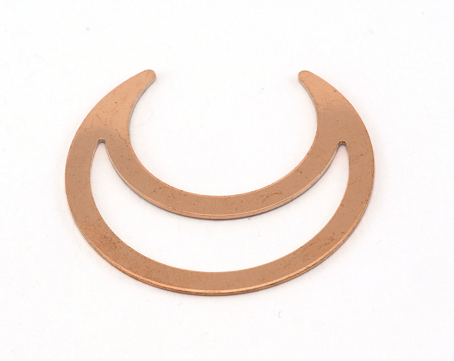 Crescent Charms Raw Copper no holes 42x39mm 0.8mm thickness Findings OZ3516-355