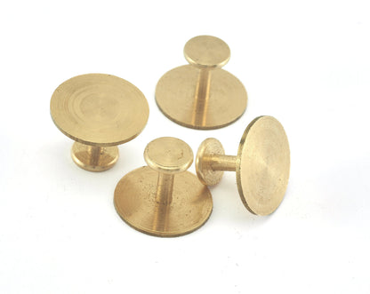 Brass cufflink blank , 20x14mm Raw brass Shirt Collar Tuxedo Stud OZ3634