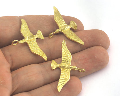 Bird Pendant Albatross 38x24mm Raw Brass 277