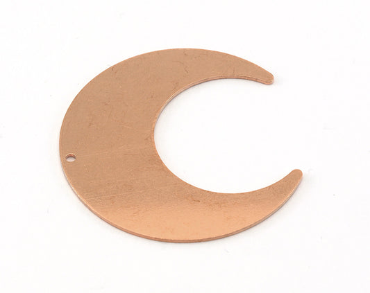 Crescent Charms Raw Copper 1 hole 42x39mm 0.8mm thickness Findings OZ3531-600