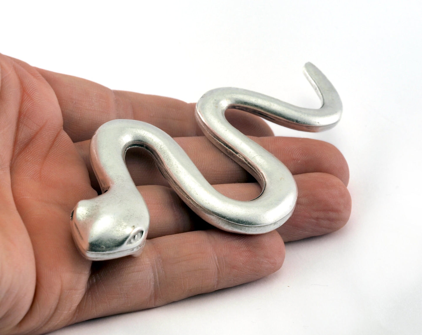 Snake Pendant 114mm antique silver plated alloy pendant charms 2673