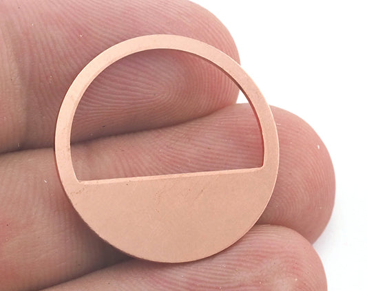Round Charms Raw Copper 25mm (0.8mm thickness) no hole findings OZ3655-175