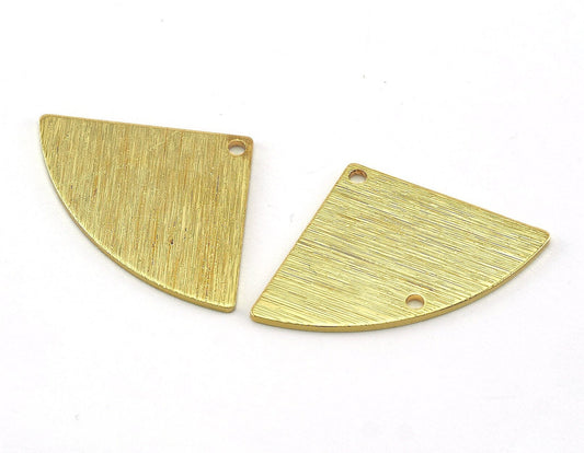 Shiny Gold Plated Triangle brass 19x29mm (Optional Holes) charms , findings earring OZ3544-43-190