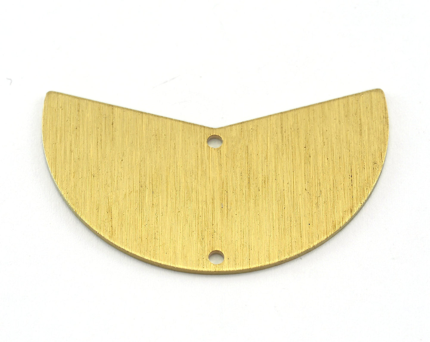 Brushed Geometric Connector Charms Raw Brass 38x23mm 0.8mm thickness Findings OZ3629-420