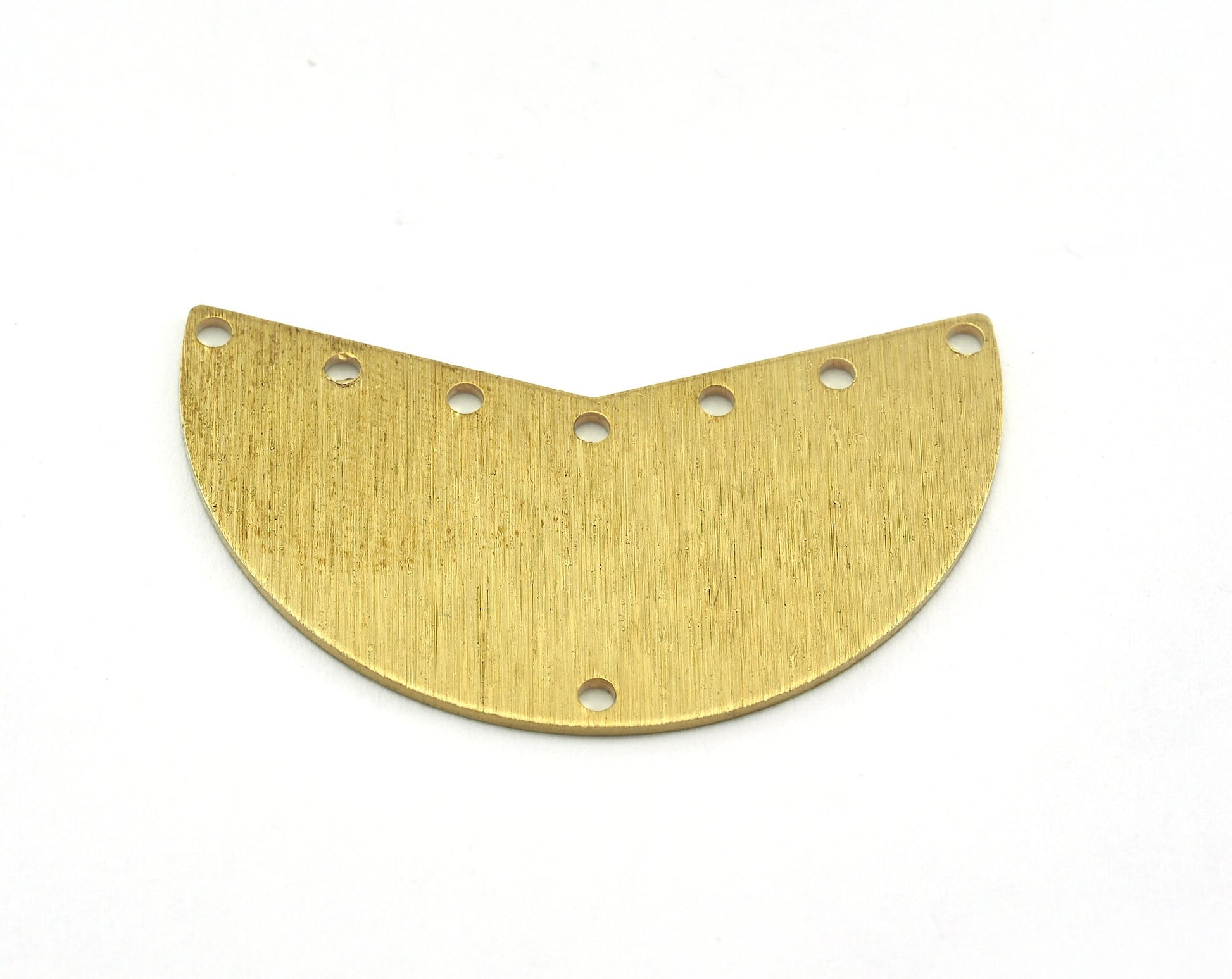 Brushed Geometric Connector Charms Raw Brass 38x23mm 0.8mm thickness Findings OZ3631-420