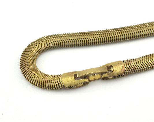 Snake Chain Bracelet Necklace for Jewelry Raw brass 5mm snake chain 1567