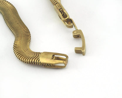 Snake Chain Bracelet Necklace for Jewelry Raw brass 5mm snake chain 1567