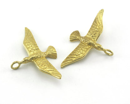 Bird Pendant Albatross 38x24mm Raw Brass 277