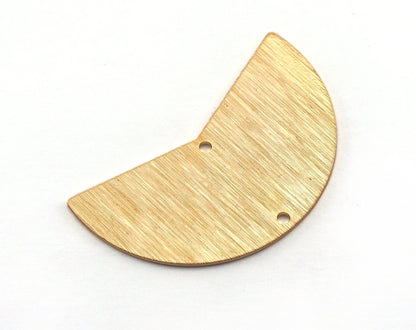 Brushed Brushed Geometric Connector Charms Gold Plated Brass 38x23mm 0.8mm thickness Findings OZ3629-420