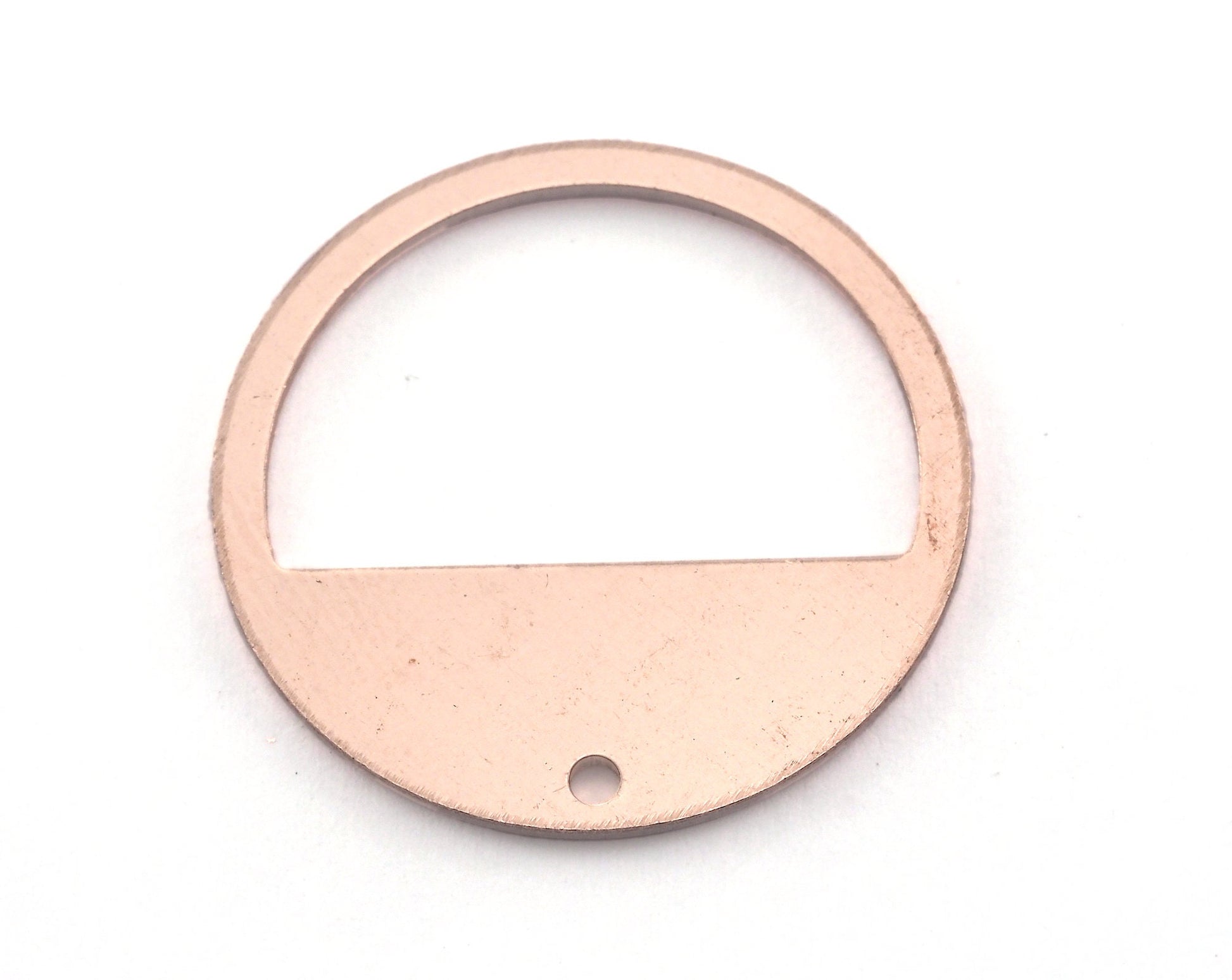 Round Charms Raw Copper 25mm (0.8mm thickness) one hole findings OZ3607-170