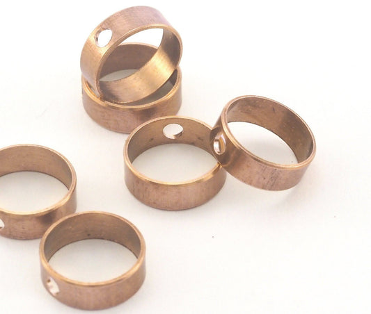 round ring raw brass 10x3.5mm 3/8"x9/64" finding cylinder industrial design OZ3756